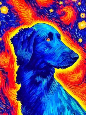 Flat Coated Retriever Dog Poster