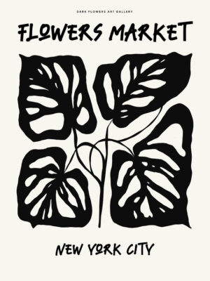 Flowers Market NYC Poster