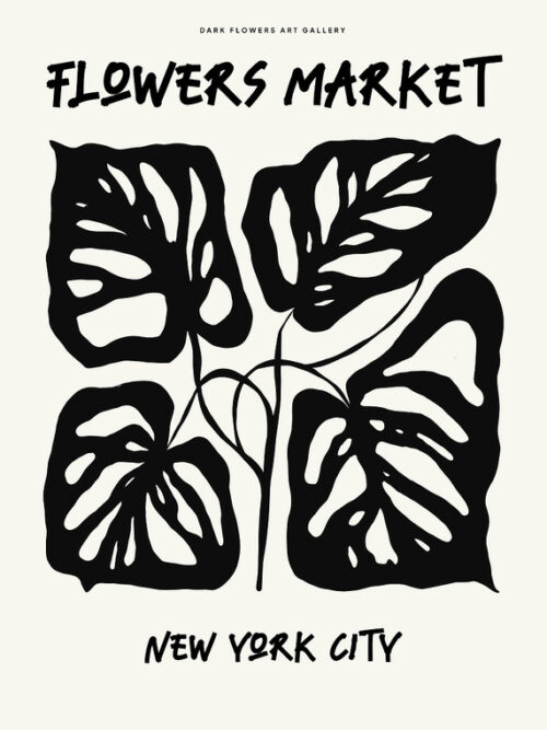 Flowers Market NYC Poster