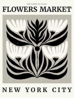 Flowers Market NYC Poster Poster