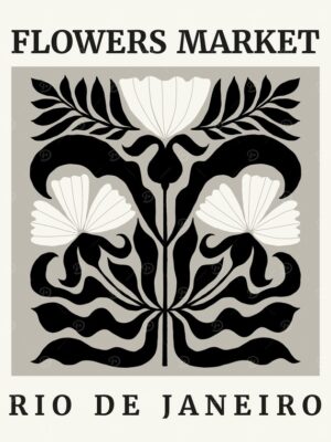 Flowers Market Rio De Janeiro Poster
