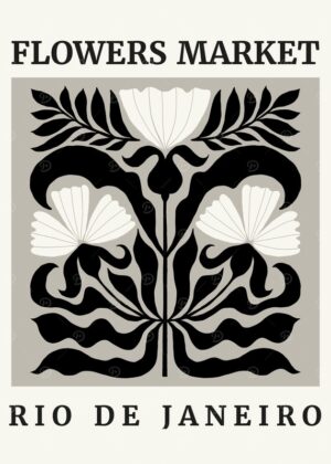 Flowers Market Rio De Janeiro Poster