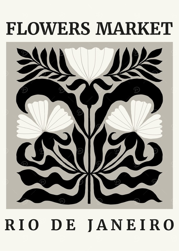 Flowers Market Rio De Janeiro Poster