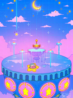Fountain Of Dreams Pop Pastel Poster