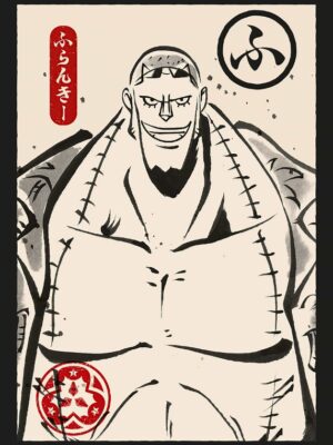 Franky Ukiyo E One Piece Poster