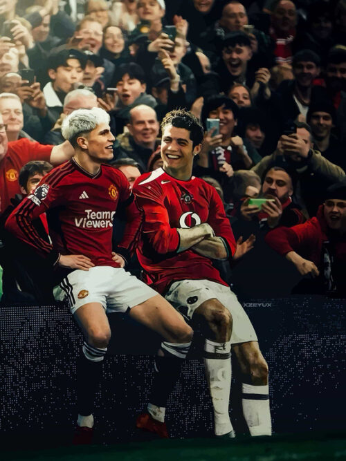 Garnacho X CR7 Football Poster