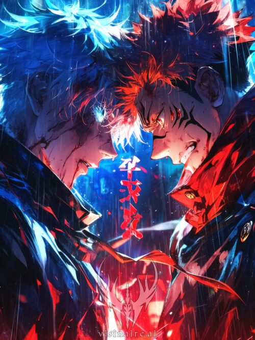 Gojo VS Sukuna Jujutsu Kaisen Poster