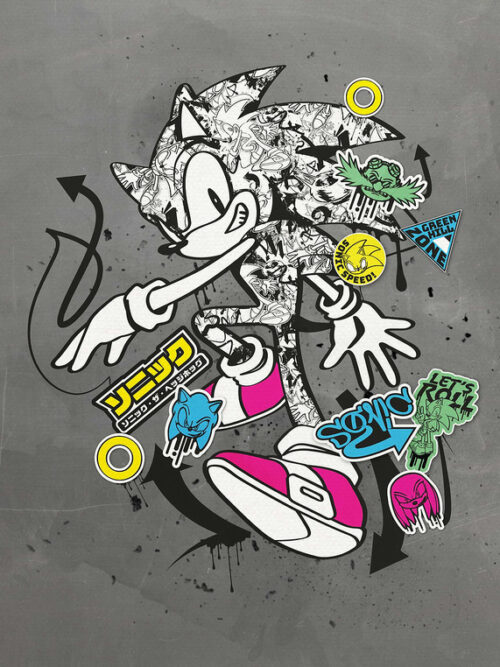 Graffiti Sonic Poster