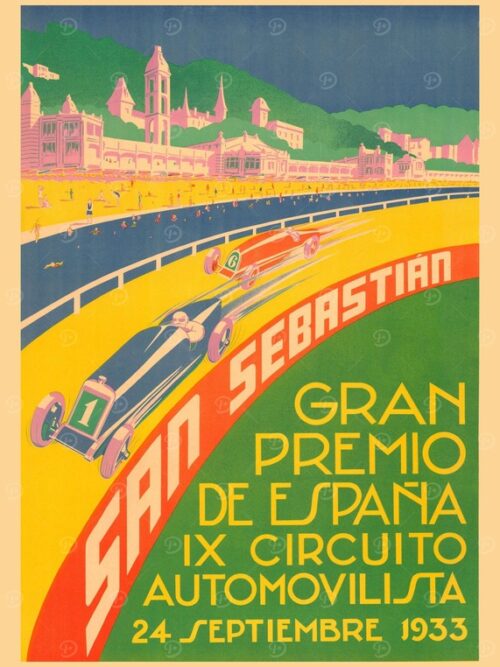 Gran Prix Premio San Sebastian Espana Poster