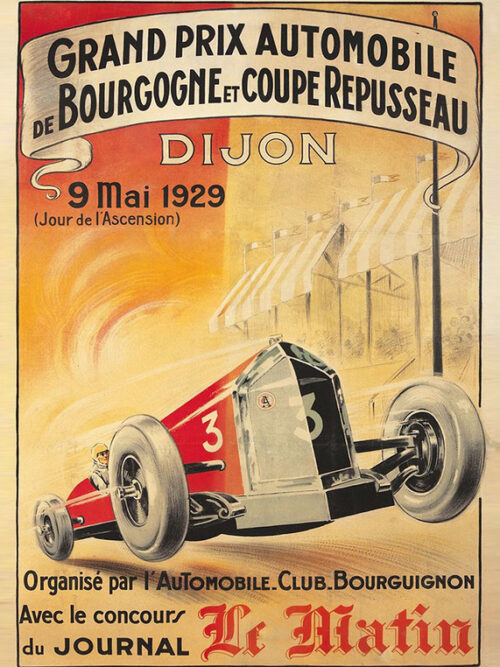 Grand Prix Bourgogne Dijon 9 Mai Poster