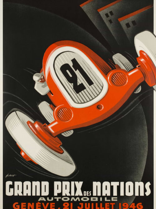 Grand Prix Des Nations Automobile Geneve 21 Juillet Poster