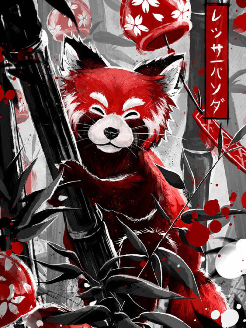 Guardian Of The Emerald Forest Red Panda Poster