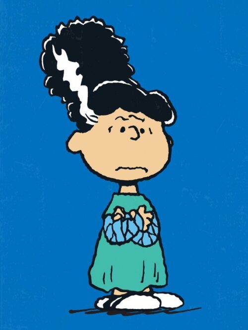 Halloween Violet Gray Peanuts Poster
