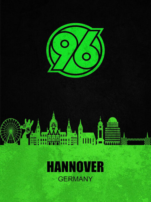 Hannover 96 City Skyline Poster