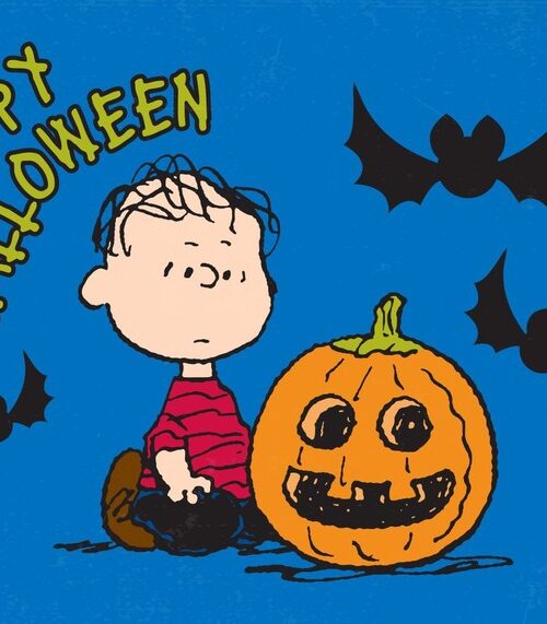 Happy Halloween Charlie Peanuts Poster
