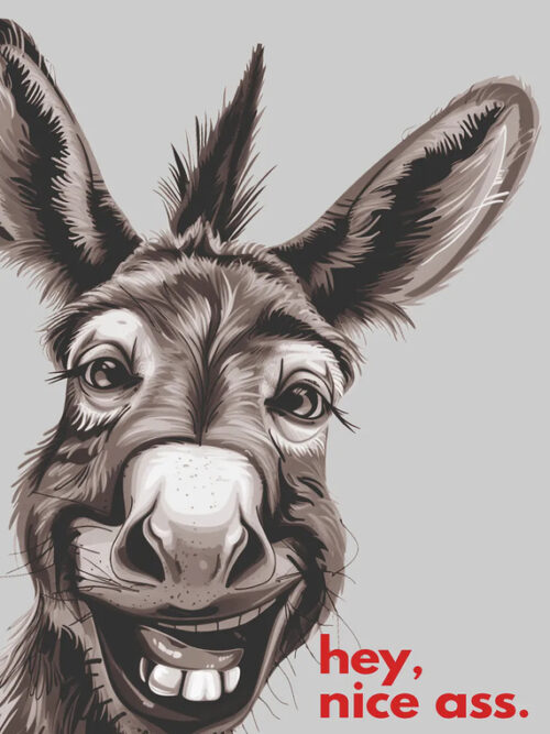 Hilarious Donkey Pun Humor Poster