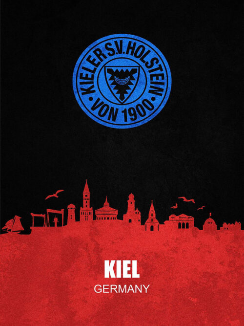 Holstein Kiel City Skyline Poster