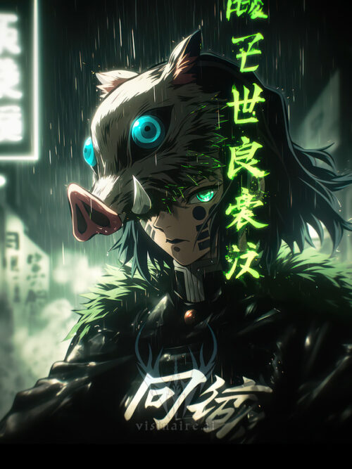 Inosuke Hashibara Demon Slayer Poster