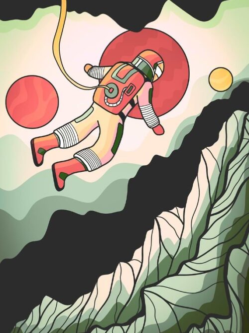 Into The Space World Poster