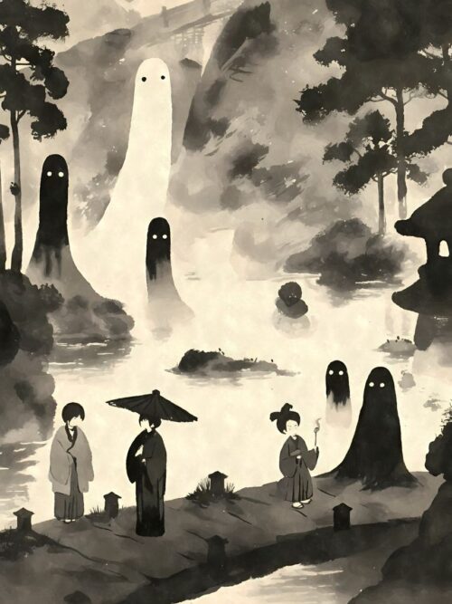 Japanese Ghostly Yokai Poster