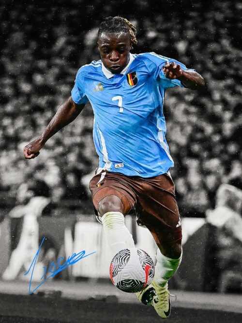 Jeremy Doku Football Poster