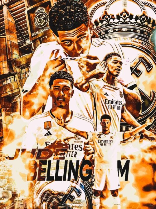 Jude Bellingham Football Poster