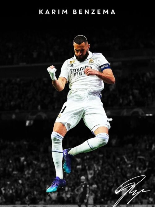 Karim Benzema Soccer Poster