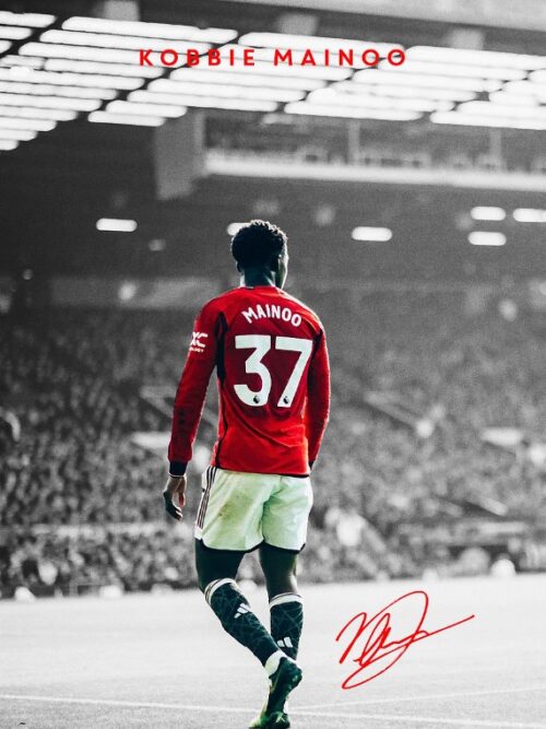 Kobbie Mainoo Soccer Poster