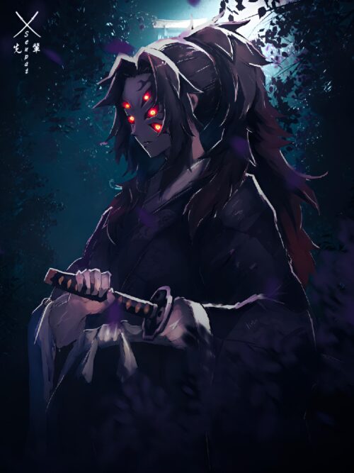 Kokushibou Demon Slayer Poster
