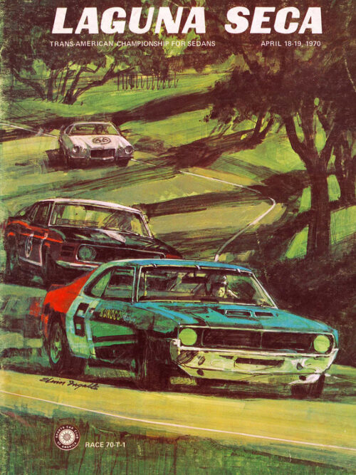 Laguna Seca Trans American Sedans Championship April Poster