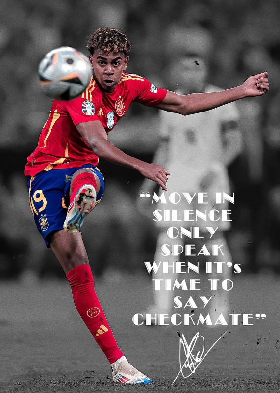 Lamine Yamal Soccer Poster