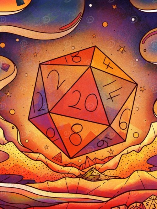 Land Of Dice And Mountains Poster