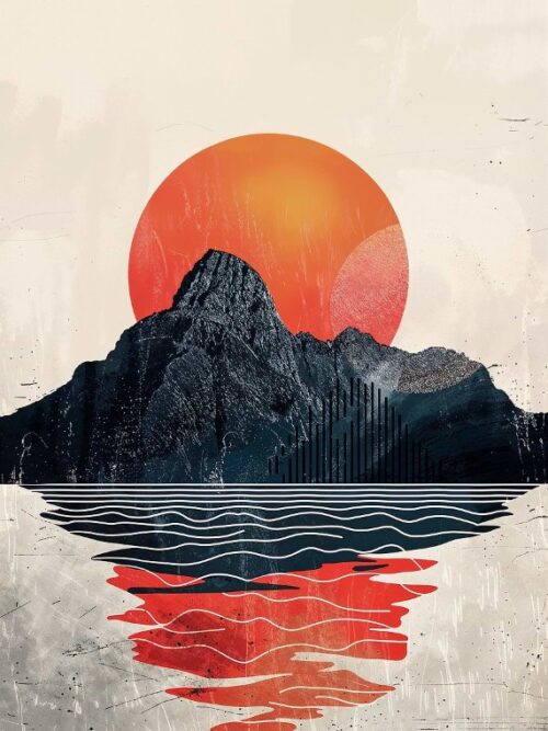 Lava Sunscape Poster
