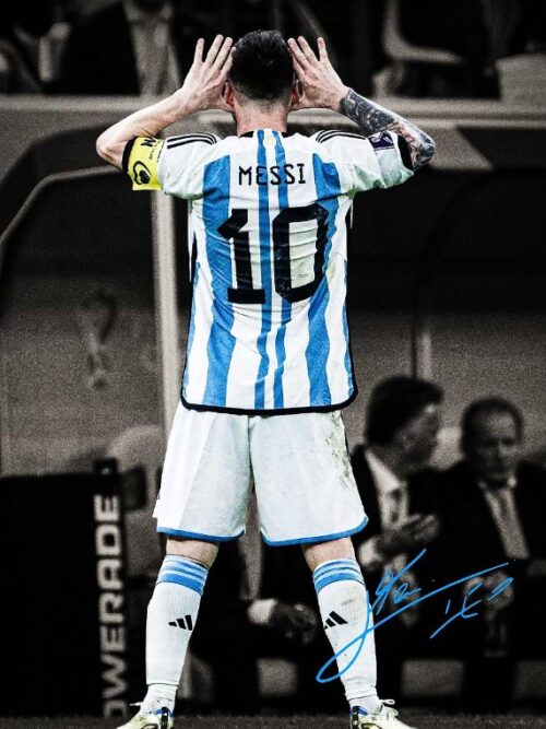 Lionel Messi Soccer Poster