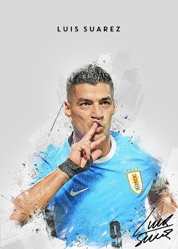 Luis Suarez Soccer Poster