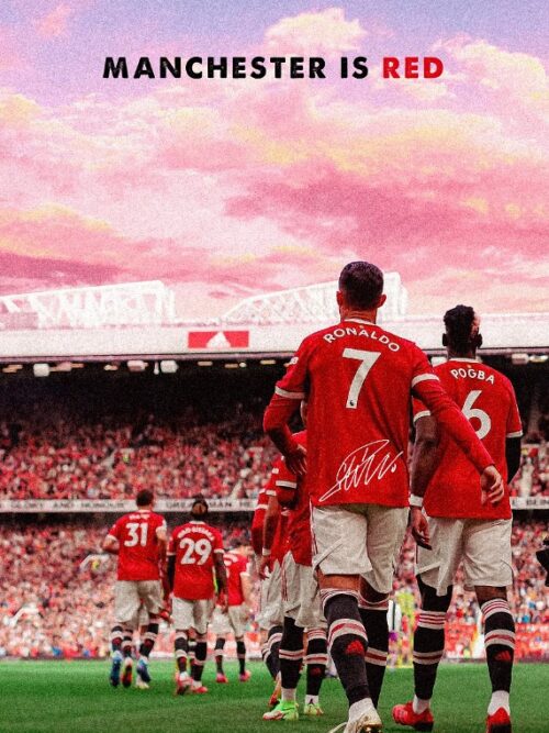 Manchester United Football Poster