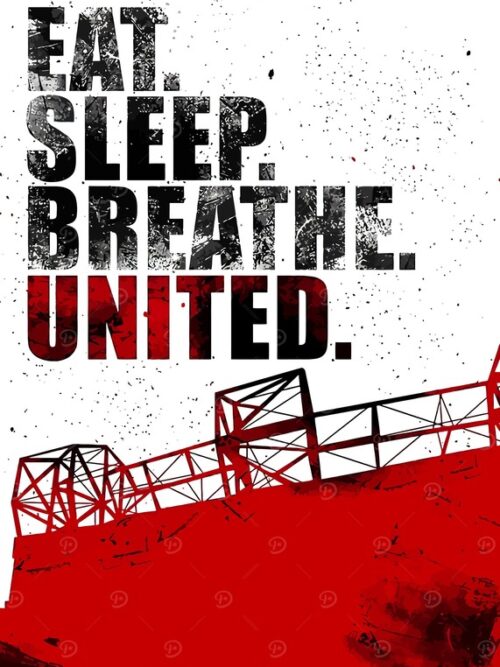 Manchester United Quotes Football Poster