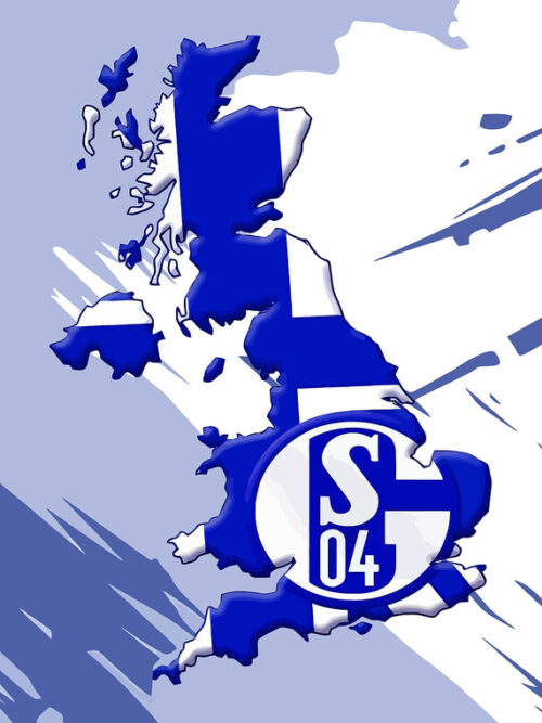 Maps Schalke Football Poster