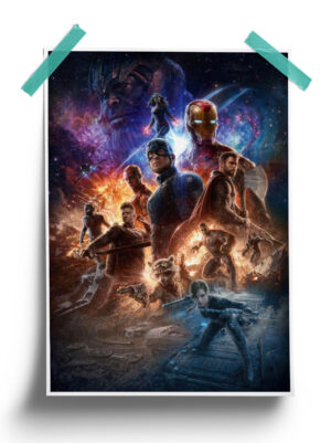 Battle in Space - Avengers Endgame Official Poster