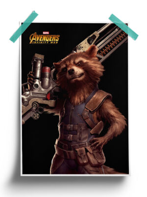 Rocket - Infinity War Heroes Poster