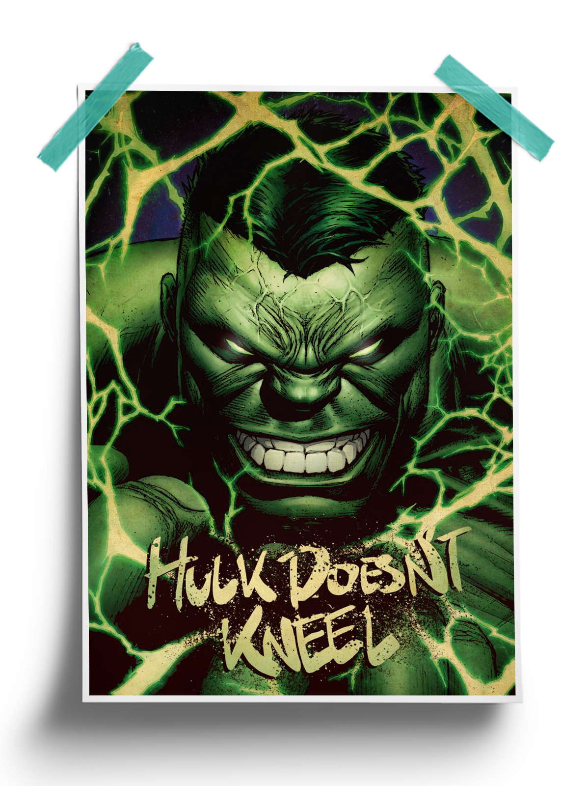 Face of Hulk - Hulk Marvel 80Th Anniversary Poster