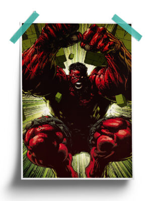 Red Hulk - Hulk Marvel 80Th Anniversary Poster