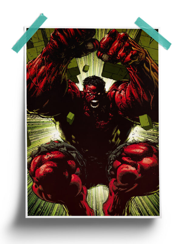 Red Hulk - Hulk Marvel 80Th Anniversary Poster