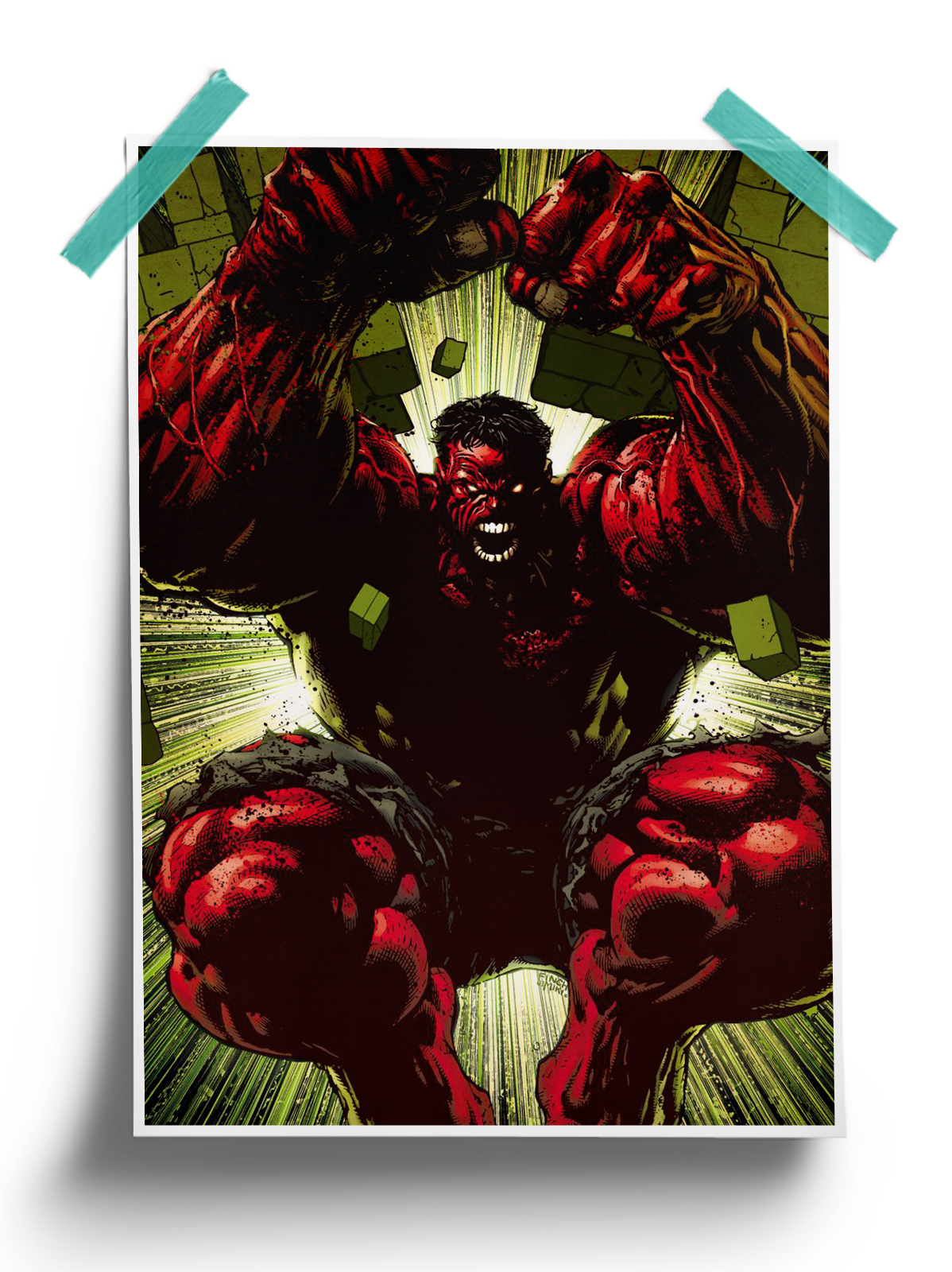 Red Hulk - Hulk Marvel 80Th Anniversary Poster