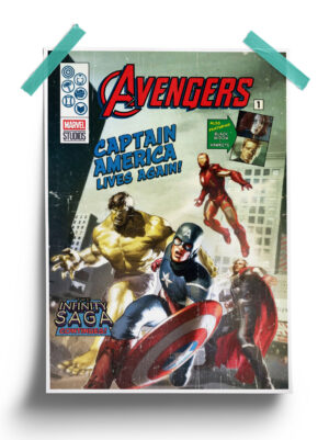 Captain America Lives Again - Infinity Saga Cover Poster