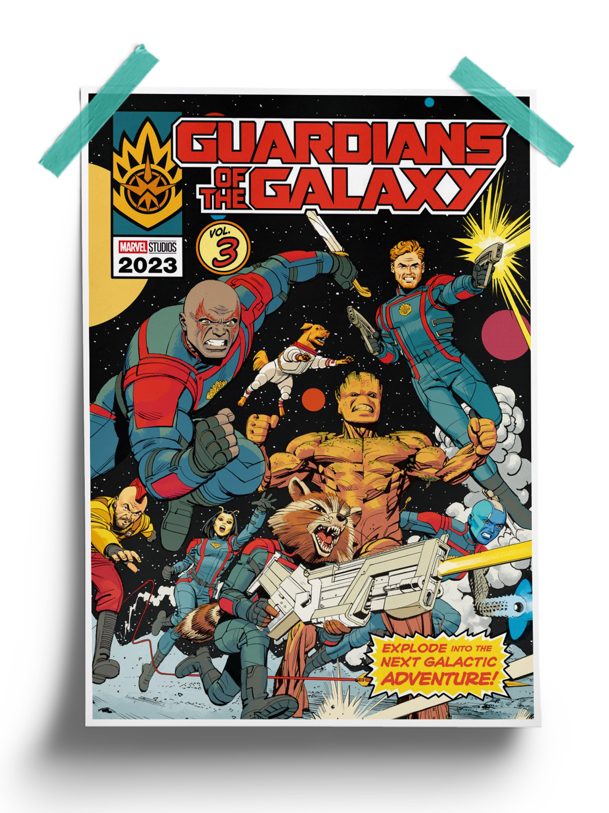 Guardians of Galaxy Vol 2 - Marvel Comic Poster