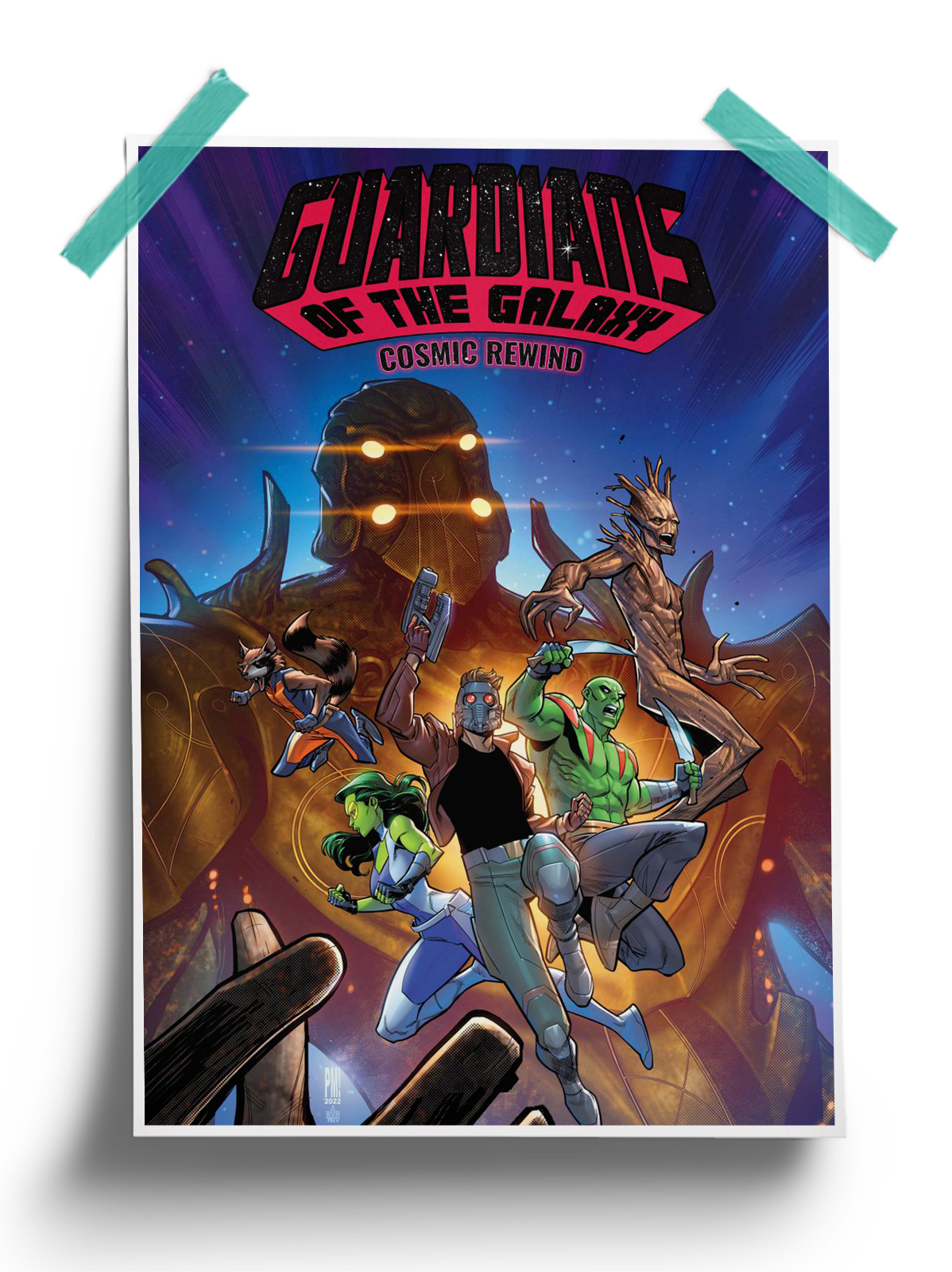 Cosmic Rewind - Marvel Comic Poster