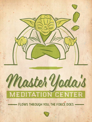 Meditation Center Starwars Poster