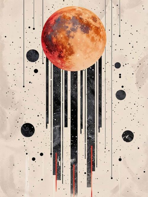 Melting Orbs Poster