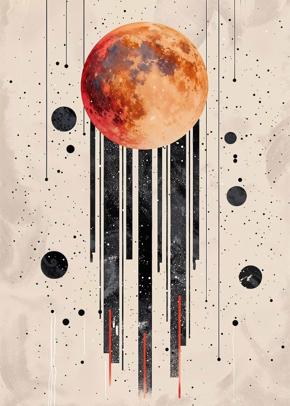 Melting Orbs Poster